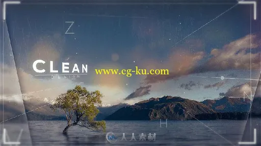 时尚大气的视差幻灯片相册动画AE模板 Videohive Clean Slideshow 18537057的图片2