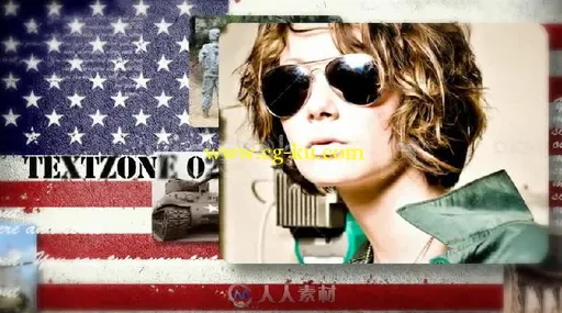 超酷美国军事幻灯片影视片头AE模板 Videohive The Patriot 3044386的图片4