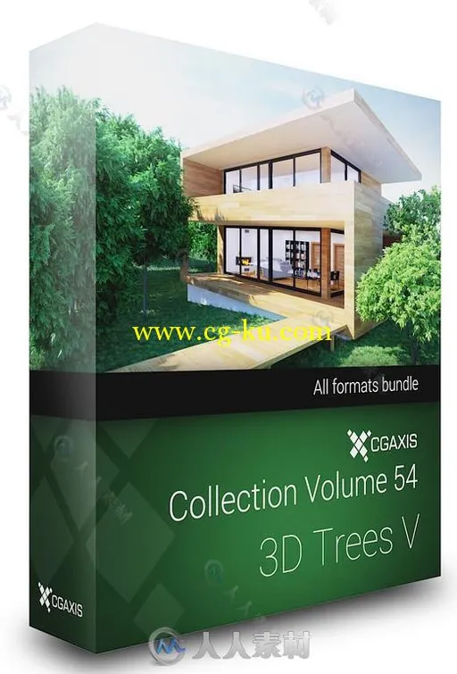 42组高精度树木植物3D模型合辑 CGAXIS VOLUME 54 3D TREES V的图片1
