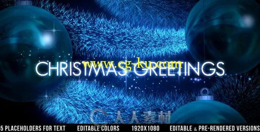 时尚美丽的圣诞节标志LOGO演绎AE模板 Videohive Christmas Logo的图片1