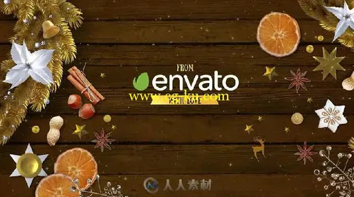 漂亮的圣诞贺卡展示幻灯片AE模板 Videohive 6 Christmas Greeting Cards 18855075的图片2