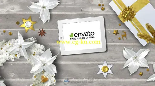 漂亮的圣诞贺卡展示幻灯片AE模板 Videohive 6 Christmas Greeting Cards 18855075的图片3