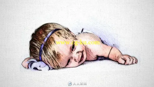 神奇的铅笔素描艺术特效AE模板 Videohive Pencil Sketch Art 17913816的图片1