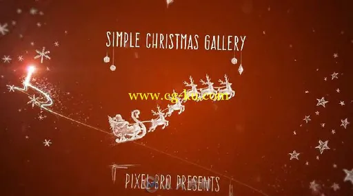 简单的圣诞画廊相册动画AE模板 Videohive Simple Christmas Gallery 18749864的图片2