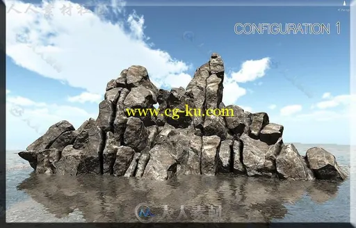 岩石风景环境模型Unity3D素材资源的图片3