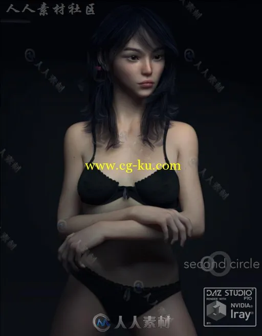 性感俏皮的美少女3D模型合辑的图片2