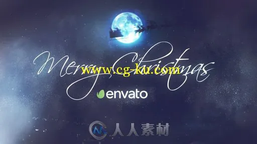 梦幻神奇粒子画笔圣诞节幻灯片AE模板 Videohive Christmas 18843808的图片1