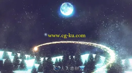 梦幻神奇粒子画笔圣诞节幻灯片AE模板 Videohive Christmas 18843808的图片3