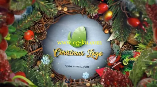 时尚的圣诞节和新年标志LOGO演绎AE模板 Videohive Christmas & New Year Logo ...的图片3