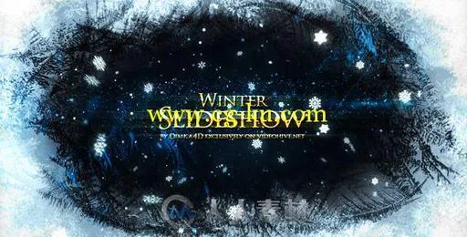 美丽的冬日雪花飘落幻灯片相册动画AE模板 Videohive Winter Slideshow的图片1