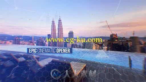 照片折叠显示幻灯片相册动画AE模板 Videohive Epic Cinematic Opener 18533390的图片1