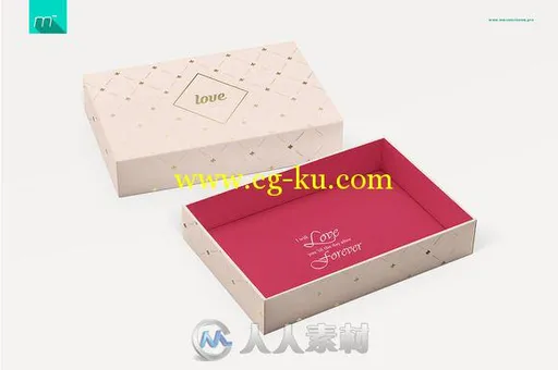 3种尺寸粉色礼盒展示PSD模板Gift Box 3 Sizes Mock-up的图片2