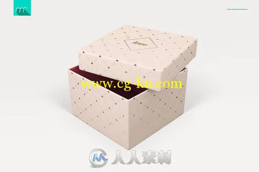 3种尺寸粉色礼盒展示PSD模板Gift Box 3 Sizes Mock-up的图片3