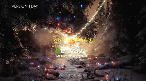 神奇魔法夜粒子光束圣诞节开场AE模板 Videohive4k Magical Christmas Opener 2 18...的图片2