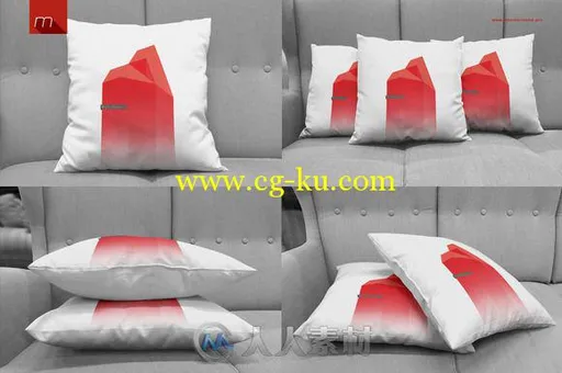 抱枕枕头靠垫展示PSD模板Pillow on Sofa Mock-up的图片3