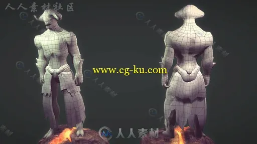火灾恶魔生物角色模型Unity3D素材资源的图片3