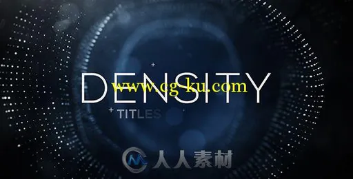 大气高密度粒子展示标题动画AE模板 Videohive Density Titles 11066479的图片2