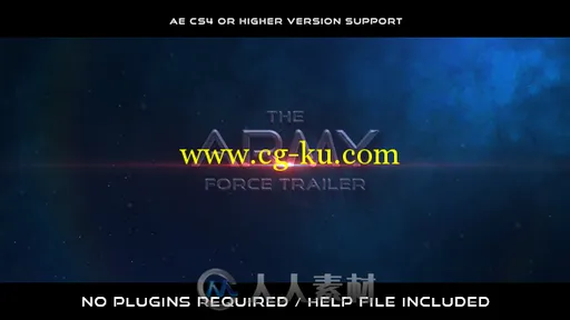 史诗级震撼电影开场幻灯片AE模板 Videohive The Army Force Trailer 18724...的图片1