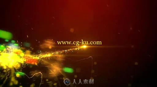 美丽的粒子颗粒画笔描绘圣诞树幻灯片AE模板 Videohive Christmas 18840085的图片2