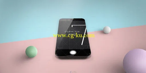 3D渲染IPHONE7展示PSD模板iPhone 7 PSD Mockups的图片2
