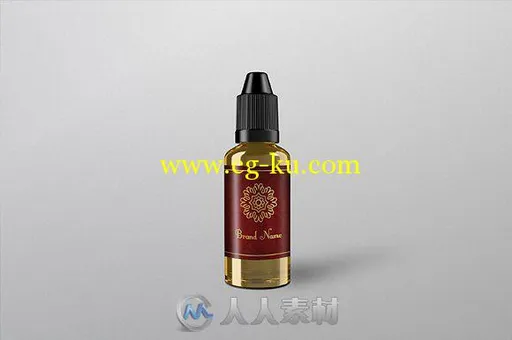 液瓶滴管瓶展示PSD模板Vape Liquid Bottle Dropper Mockup的图片4