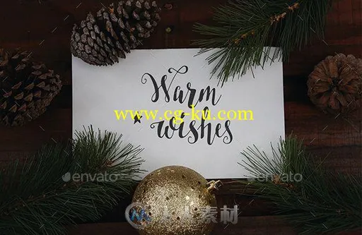 复古风格圣诞主题笔记本书籍展示PSD模板vintage-christmas-book-mock-up-13980103的图片3