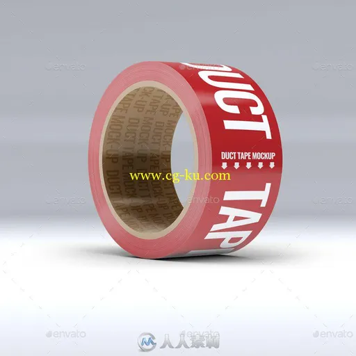 不透明纯色胶带展示PSD模板duct-tape-mock-up-17118242的图片1