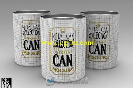 多款金属罐展示PSD模板Metal Can Mock Up Collection的图片12