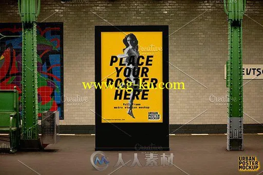 街巷墙体广告展示合辑PSD模板Urban Poster Mockup Bundle的图片11