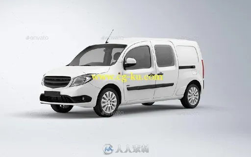 紧凑型箱式货车展示PSD模板compact-van-mock-up-14057574的图片1