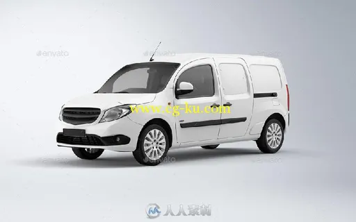 紧凑型箱式货车展示PSD模板compact-van-mock-up-14057574的图片3