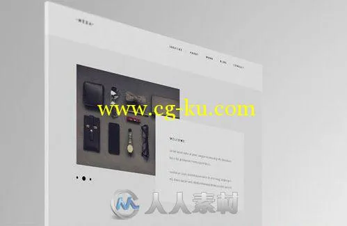 网页设计文案展示第三辑PSD模板psd-web-showcase-03的图片1