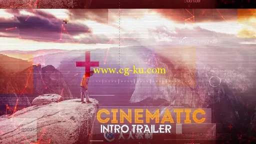 美丽的动态视差故障幻灯片相册动画AE模板 Videohive Dynamic Opener 14883736的图片2