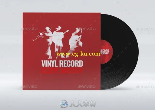 黑胶唱片展示PSD模板vinyl-record-sleeve-mock-up-17535162的图片1