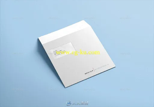 白色信封展示PSD模板Square Envelope Mock-up 16476591的图片4