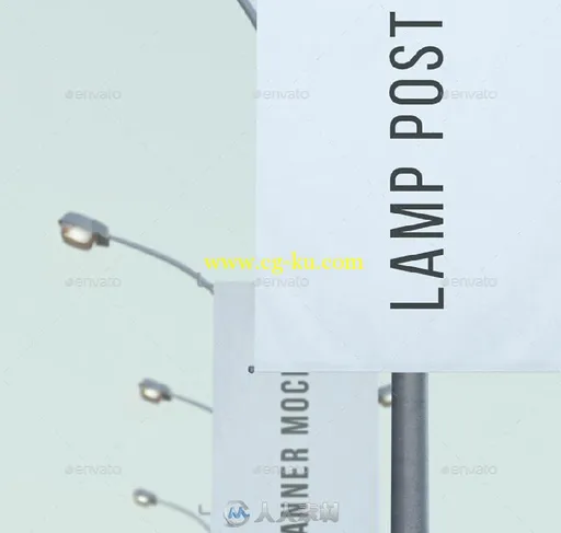 城市路灯灯杆广告位展示PSD模板city-lamp-post-banners-mock-ups-12806924的图片1