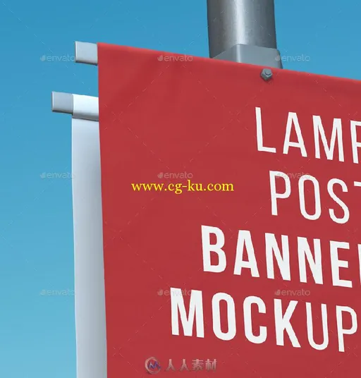 城市路灯灯杆广告位展示PSD模板city-lamp-post-banners-mock-ups-12806924的图片3