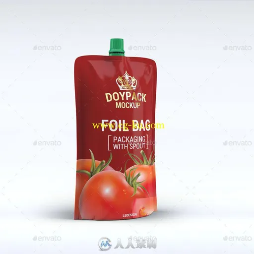 铝箔袋软包装展示PSD模板doypack-foil-bag-mock-up-v-2-12937052的图片3