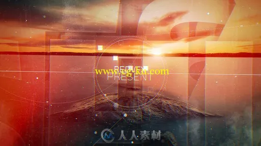 字母拼接成照片视差幻灯片相册动画AE模板 Videohive Inspired Opener 18850189的图片1