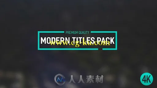 现代简单文字字幕标题动画AE模板 Videohive Modern Titles Pack II 18713058的图片1