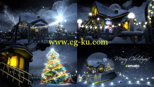 圣诞画笔演绎美丽圣诞节动画幻灯片AE模板 Videohive Christmas 9782249的图片1