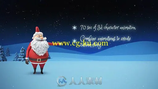 圣诞老人魔法动画幻灯片AE模板 Videohive Santa Christmas Animation DIY Kit 136...的图片2