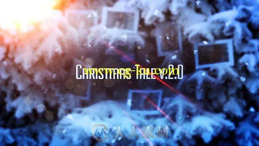 美丽的圣诞树照片墙幻灯片相册动画AE模板 Videohive Christmas Tale 14471757的图片4