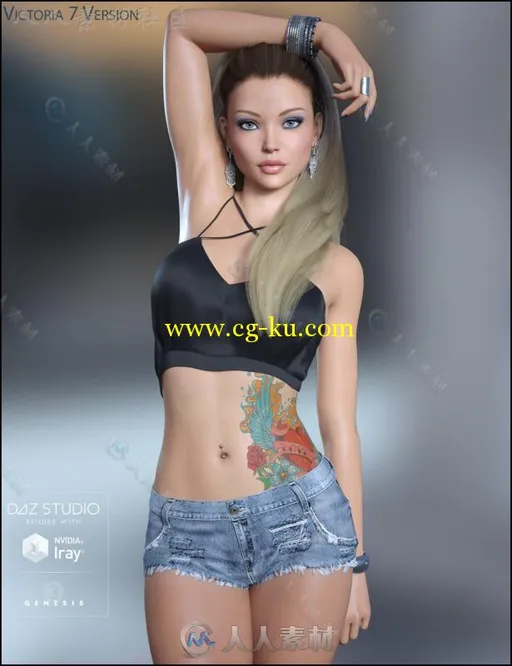 成熟性感的美丽女性3D模型合辑的图片4