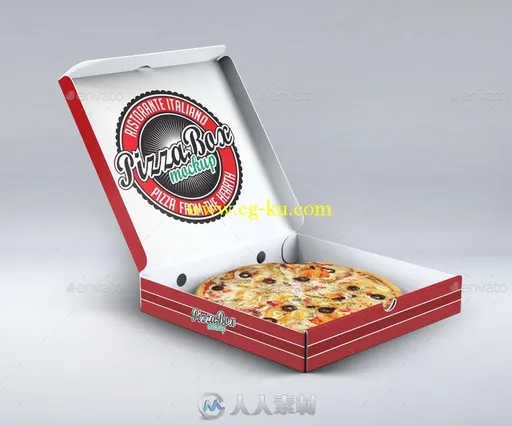 红色披萨外卖包装盒展示PSD模板pizza-box-mock-up-13417662的图片1