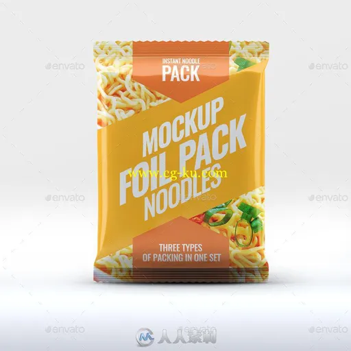 箔袋即食食品包装展示PSD模板instant-food-foil-bag-mock-up-18611228的图片1