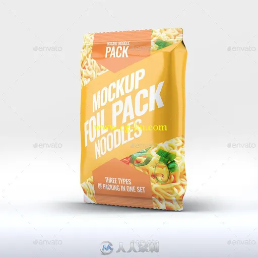 箔袋即食食品包装展示PSD模板instant-food-foil-bag-mock-up-18611228的图片2