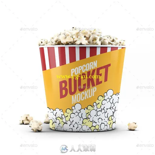 爆米花桶展示PSD模板popcorn-bucket-cup-mock-up-18640583的图片1