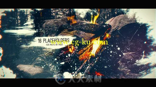 创意灵感水墨幻灯片相册动画AE模板 Videohive Inspired Ink Slideshow 18453245的图片2