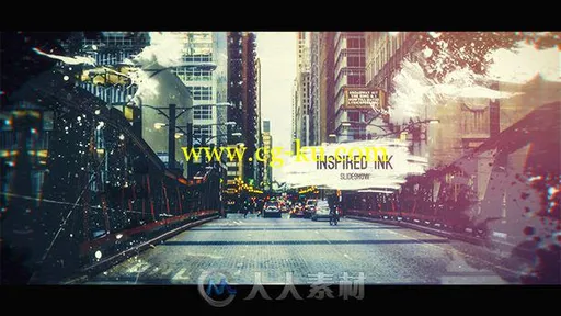 创意灵感水墨幻灯片相册动画AE模板 Videohive Inspired Ink Slideshow 18453245的图片3